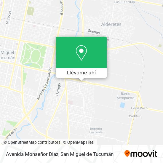 Mapa de Avenida Monseñor Diaz