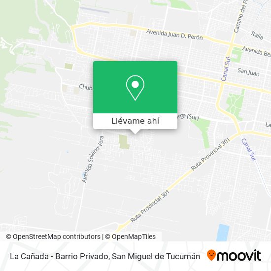 Mapa de La Cañada - Barrio Privado