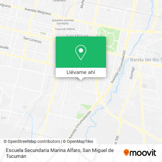 Mapa de Escuela Secundaria Marina Alfaro