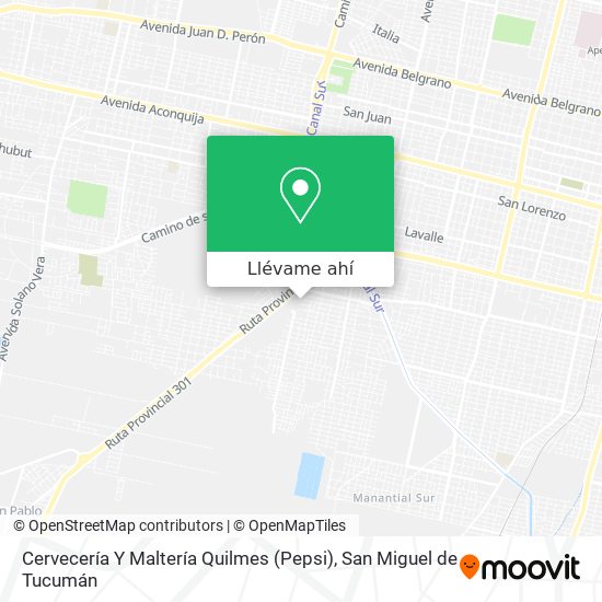 Mapa de Cervecería Y Maltería Quilmes (Pepsi)