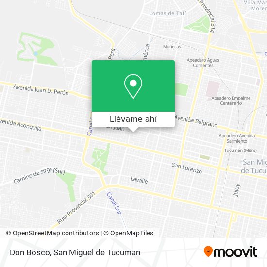 Mapa de Don Bosco
