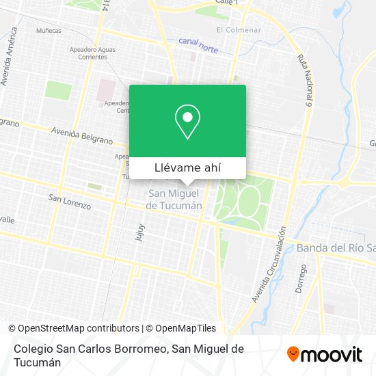 Mapa de Colegio San Carlos Borromeo