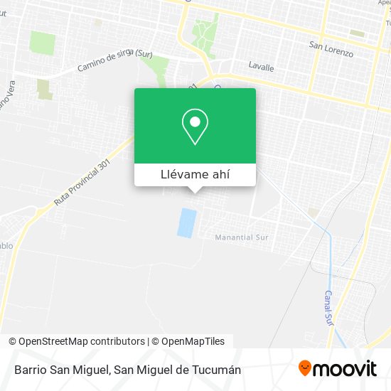 Mapa de Barrio San Miguel