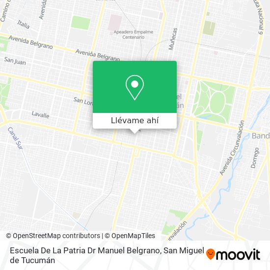 Mapa de Escuela De La Patria Dr Manuel Belgrano