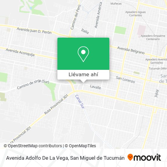 Mapa de Avenida Adolfo De La Vega