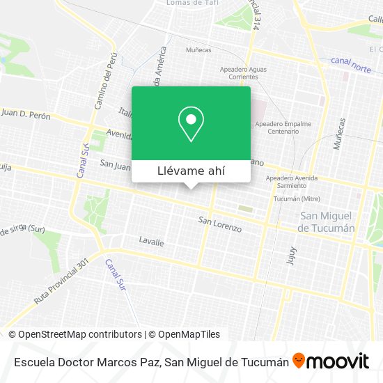 Mapa de Escuela Doctor Marcos Paz