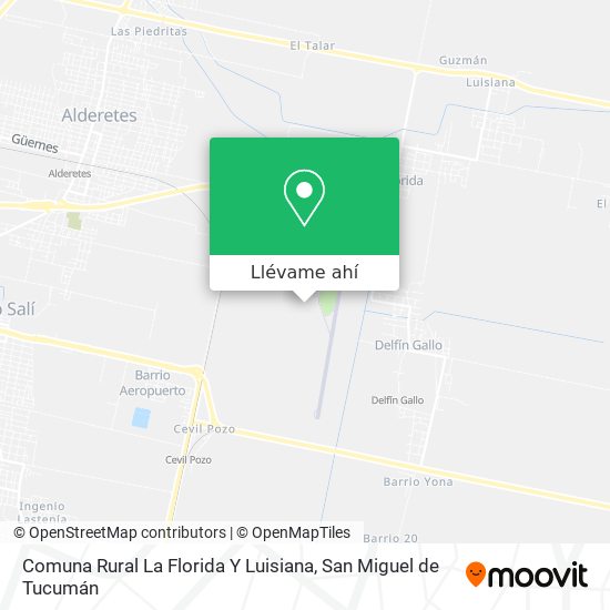 Mapa de Comuna Rural La Florida Y Luisiana