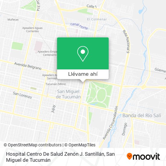 Mapa de Hospital Centro De Salud Zenón J. Santillán