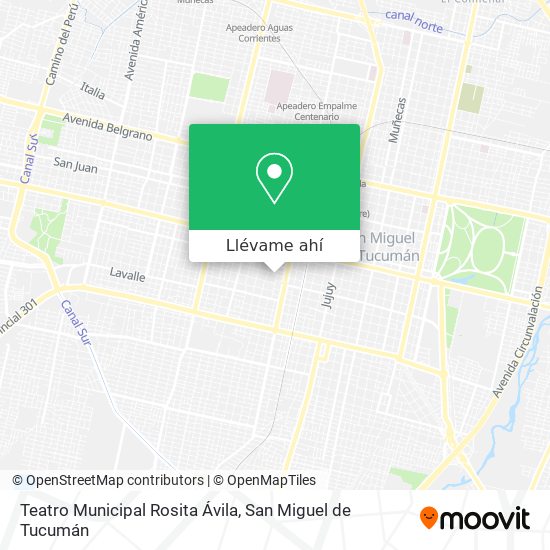 Mapa de Teatro Municipal Rosita Ávila