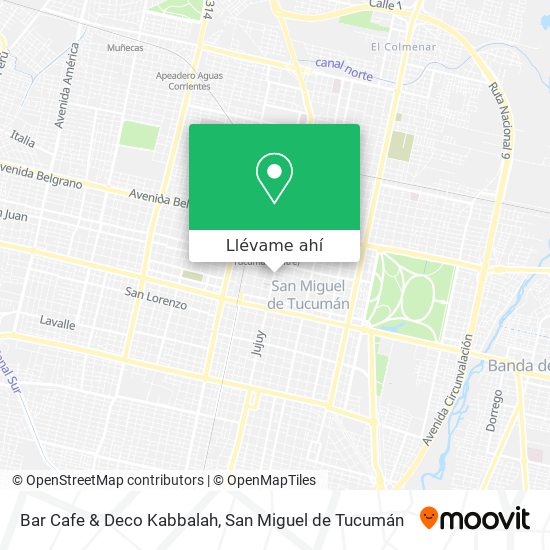 Mapa de Bar Cafe & Deco Kabbalah