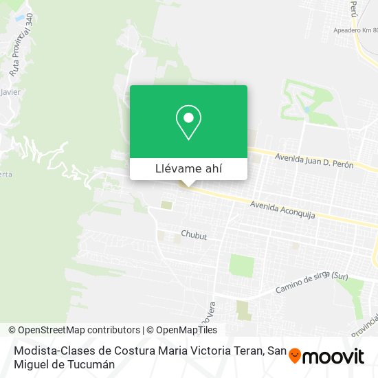 Mapa de Modista-Clases de Costura Maria Victoria Teran