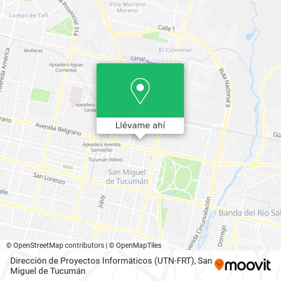 Mapa de Dirección de Proyectos Informáticos (UTN-FRT)