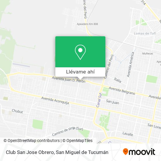 Mapa de Club San Jose Obrero