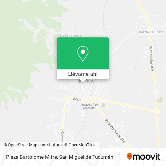 Mapa de Plaza Bartolome Mitre
