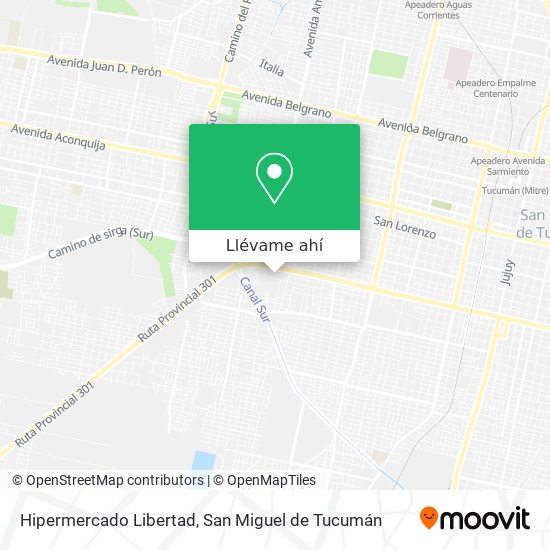 Mapa de Hipermercado Libertad