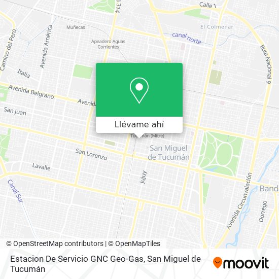 Mapa de Estacion De Servicio GNC Geo-Gas