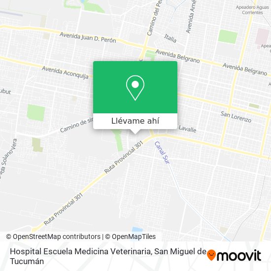 Mapa de Hospital Escuela Medicina Veterinaria