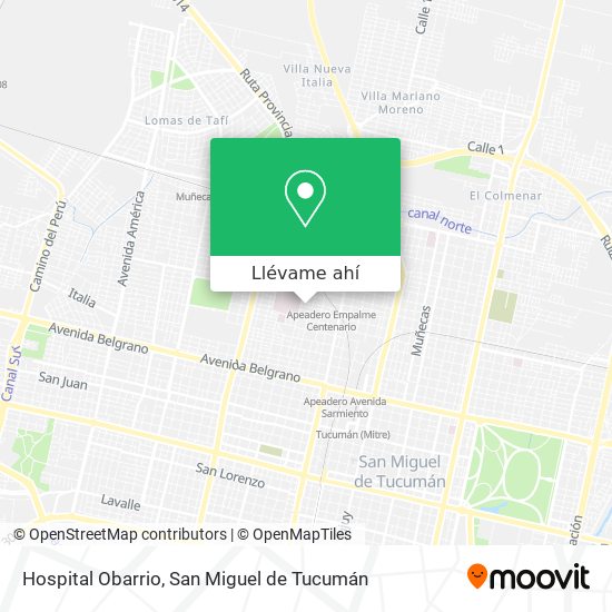 Mapa de Hospital Obarrio