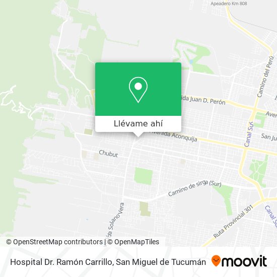 Mapa de Hospital Dr. Ramón Carrillo