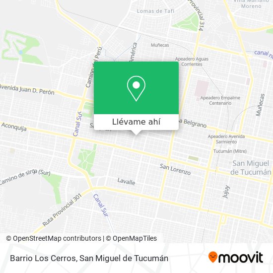 Mapa de Barrio Los Cerros