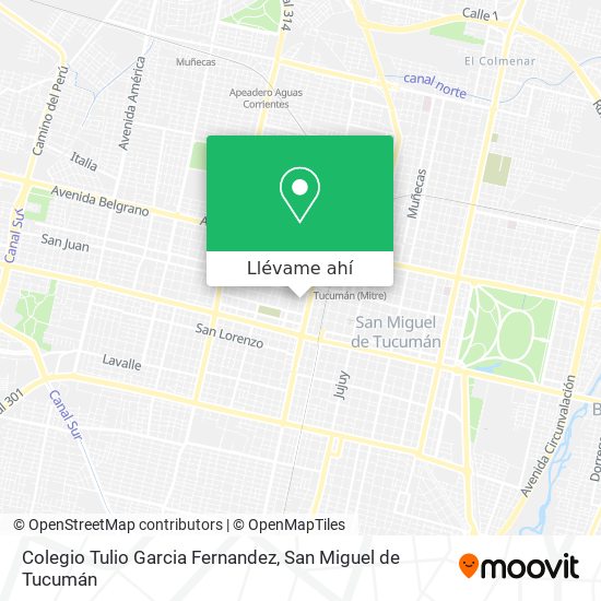 Mapa de Colegio Tulio Garcia Fernandez