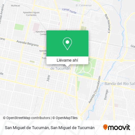 Mapa de San Miguel de Tucumán