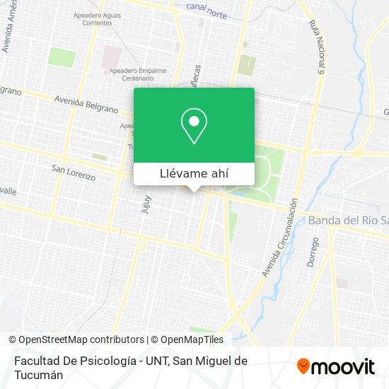 Mapa de Facultad De Psicología - UNT