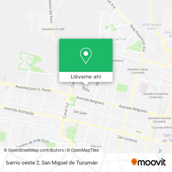 Mapa de barrio oeste 2