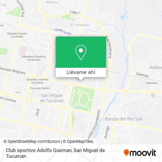 Mapa de Club sportivo Adolfo Gusman
