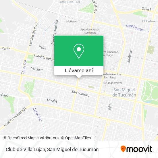 Mapa de Club de Villa Lujan