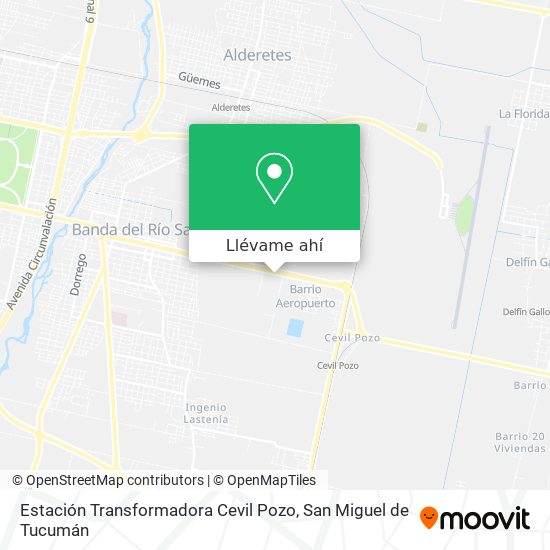 Mapa de Estación Transformadora Cevil Pozo