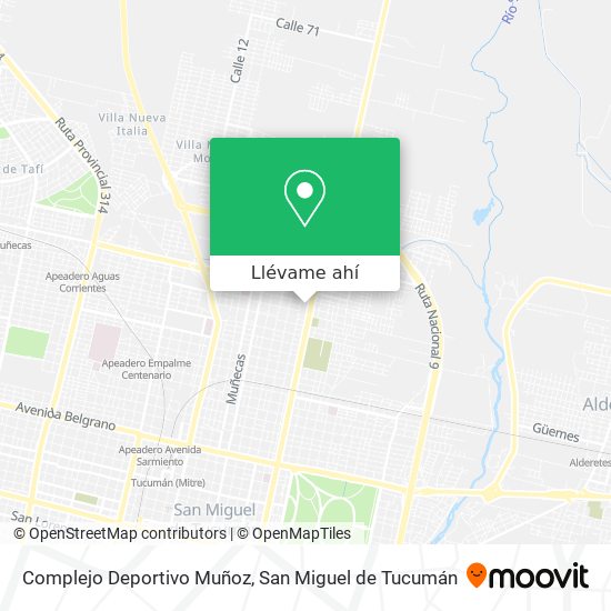 Mapa de Complejo Deportivo Muñoz