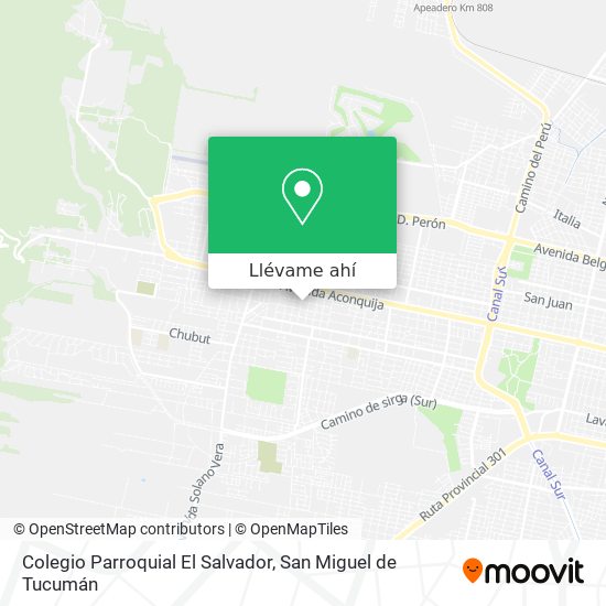 Mapa de Colegio Parroquial El Salvador