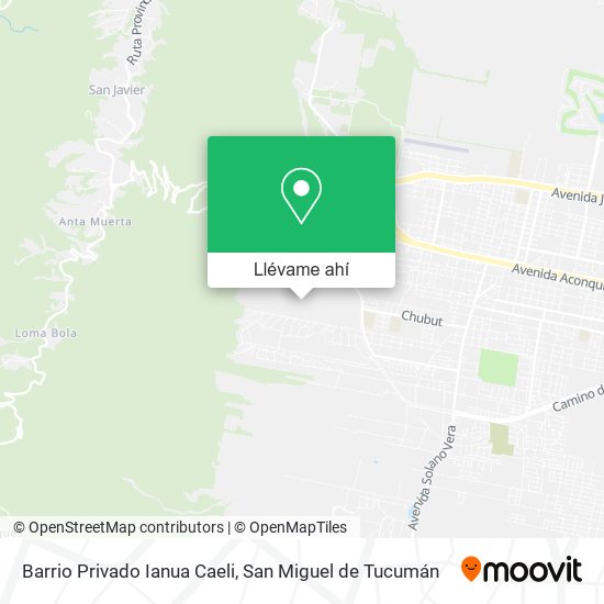 Mapa de Barrio Privado Ianua Caeli