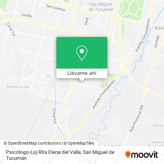 Mapa de Psicologo-Loj Rita Elena del Valle