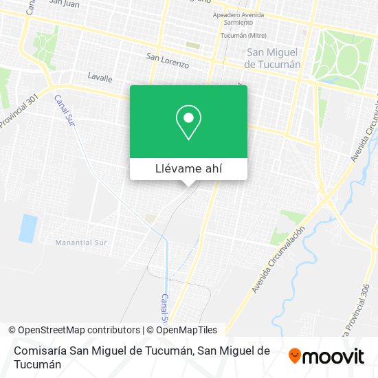 Mapa de Comisaría San Miguel de Tucumán
