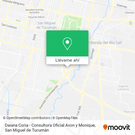 Mapa de Daiana Coria - Consultora Oficial Avon y Monique