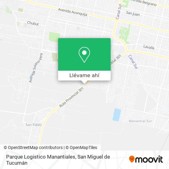 Mapa de Parque Logistico Manantiales