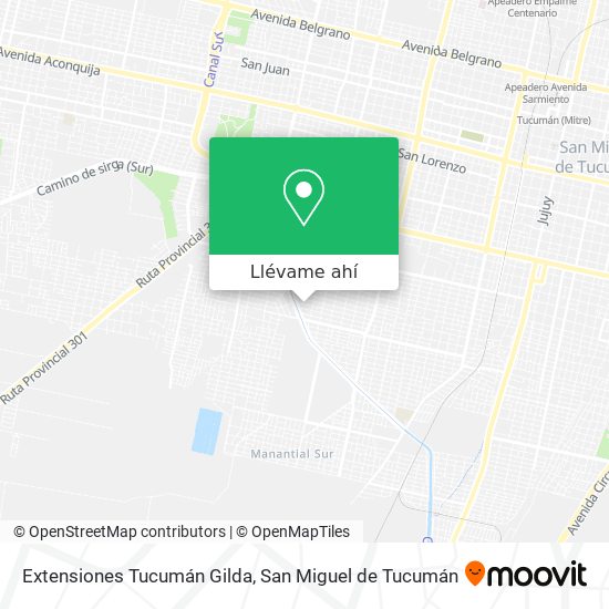 Mapa de Extensiones Tucumán Gilda