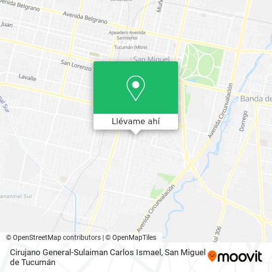 Mapa de Cirujano General-Sulaiman Carlos Ismael