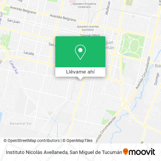 Mapa de Instituto Nicolás Avellaneda