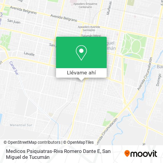 Mapa de Medicos Psiquiatras-Riva Romero Dante E