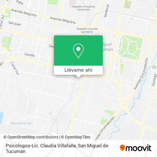 Mapa de Psicologos-Lic. Claudia Villafañe