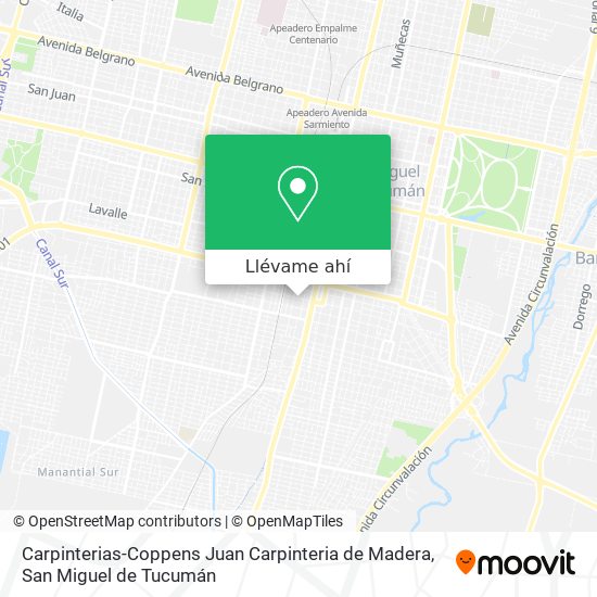 Mapa de Carpinterias-Coppens Juan Carpinteria de Madera
