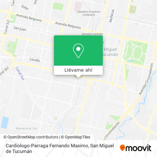 Mapa de Cardiologo-Parraga Fernando Maximo
