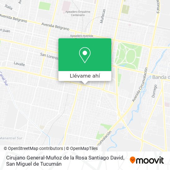 Mapa de Cirujano General-Muñoz de la Rosa Santiago David