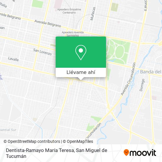 Mapa de Dentista-Ramayo María Teresa