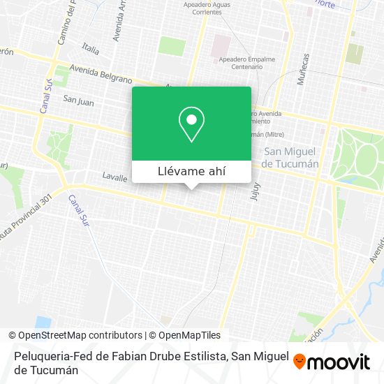 Mapa de Peluqueria-Fed de Fabian Drube Estilista