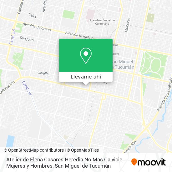 Mapa de Atelier de Elena Casares Heredia No Mas Calvicie Mujeres y Hombres