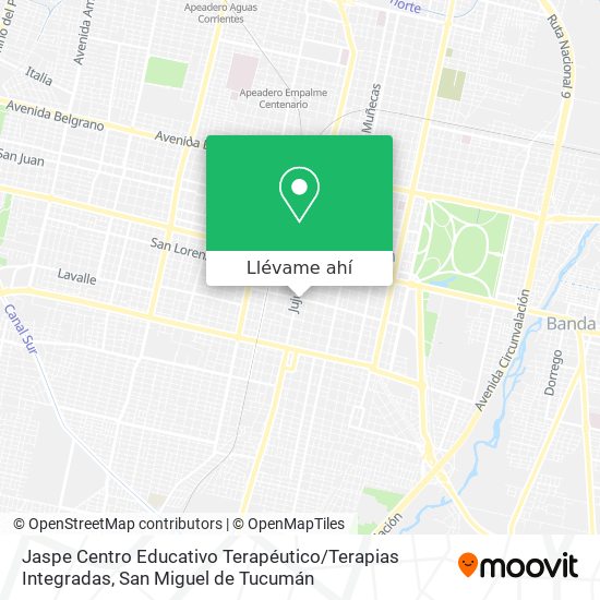 Mapa de Jaspe Centro Educativo Terapéutico / Terapias Integradas